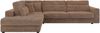 Freistehendes Ecksofa mit lose Kissen, L-form - SAVONA - links - Braun Cord Bild 5