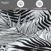 Buymax Bettwäsche Bettwäsche Bettbezug-Set Exotic, Renforce: 100% Baumwolle, 3 teilig, 200x200 cm, Reißverschluss Weiß Schwarz Palmenblätter Monstera Blätter Bild 3
