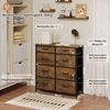 Woltu Kommode, mit 8 Stoffschubladen, für Schlafzimmer Wohnzimmer Flur Bild 2