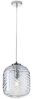 LED Pendelleuchte einflammig Wellenmuster Glasschirm in Blau, Ø 24,5cm Bild 2