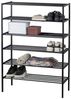 Schuhregal Ferro aus Metall, modern pulverbeschichtet, schwarz, 5 Fächer, robust und pflegeleicht Bild 3