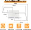 ZMH Deckenleuchte LED Deckenlampe Schlafzimmer - 32W Küchenlampe Dimmbar Wohnzimmerlampe mit Fernbedienung Modern Flurlampe Weiß Schlafzimmerlampe Quadratisch Deckenlampen für Büro Kinderzimmer Bild 2