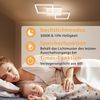ZMH Deckenleuchte LED Deckenlampe Schlafzimmer - 32W Küchenlampe Dimmbar Wohnzimmerlampe mit Fernbedienung Modern Flurlampe Weiß Schlafzimmerlampe Quadratisch Deckenlampen für Büro Kinderzimmer Bild 5