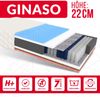 Matratze 90x200 Taschenfederkern GINASO 7 Zonen H3 H4 22 cm Kokos Visco HR Schaum Polyurethanschaum JERSEY Bild 3