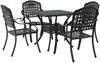 vidaXL Gartentisch Set 5 pcs Schwarz Gussaluminium 3334729 Bild 2