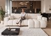 Ecksofa Schlafsofa Sofa ANABEL MAX in Stoff Quelle Weiß Ottomane Rechts Bild 2