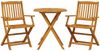 vidaXL 3-tlg. Bistro-Set Klappbar Massivholz Akazie 3295252 Bild 2