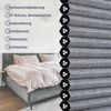 Sekey Wabenplissee Plissee Ohne Bohren 100% Verdunkelnd Dunkelgrau 45x130cm Bild 3