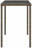 Gartentisch, Balkontisch mit Glasplatte Grau 115 x 54 x 74 cm Poly Rattan Bild 5