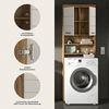 welltime Waschmaschinenumbauschrank SIENA, Breite 63cm, für Waschmaschine & Trockner, 2 Türen, MDF-Front (TOPSELLER) in verschiedenen Farben, Überbauschrank, Umbauschrank, Badschrank Bild 3