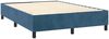 vidaXL Boxspringbett mit Matratze Dunkelblau 140x190 cm Samt 3132919 Bild 4