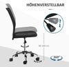 Stuhl 58x43x90-100 cm, ohne Armlehnen, höhenverstellbar und drehbar, schwarz, gepolstert Bild 5
