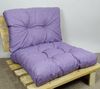 Rattani Sitzkissen Kissen / Polster für PE - Rattanmöbel, Set Sitz + Rücken Violett Bild 4