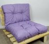 Rattani Sitzkissen Kissen / Polster für PE - Rattanmöbel, Set Sitz + Rücken Violett Bild 5