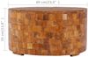Couchtisch, Sofatisch 60x60x35 cm Teak Massivholz Bild 3
