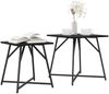 vidaXL Beistelltisch-Set 2 pcs Schwarz Eichen-Optik 869726 Bild 3