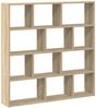 vidaXL Würfelregal 12 Fächer Sonoma-Eiche Holzwerkstoff 860006 Bild 2