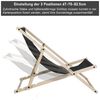 Clanmacy Gartenliege Klappbare Holz Strand Klappbar Liege Klapp Stuhl Strandliege Bild 3