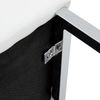 Barhocker 2er-Set aus PU-Leder mit Metallgestell, 91,4 cm hoch, Weiß/Silber Bild 5