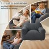 HomeMiYN Sitzsack Weicher Riesen Sitzsack aus Cord – Sessel fürs Wohnzimmer „Cube“ Bild 3