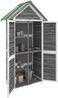 vidaXL Geräteschuppen Grau 89x52,5x175 cm Massivholz Kiefer 172244 Bild 3
