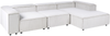 Modul Ecksofa 4-Sitzer ARDAL Cord Cremeweiß linksseitig Bild 5