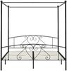 vidaXL Himmelbett-Gestell Schwarz Metall 200 x 200 cm 284439 Bild 3