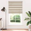 vidaXL Doppelrollo Sandbraun 130x200 cm Stoffbreite 125,9 cm Polyester 4014579 Bild 2