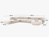 Micadoni Panorama-Ecksofa Miley 6-Sitzer Rechts Boucle Baloo Dunkelblau Bild 2