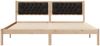 vidaXL Bettrahmen Schwarz 160 x 200 cm Massives Kiefernholz 878176 Bild 5