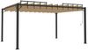 vidaXL Pergola mit Lamellendach 3x4 m Taupe Stoff und Aluminium 313928 Bild 5