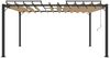 vidaXL Pergola mit Lamellendach 3x4 m Taupe Stoff und Aluminium 313928 Bild 3