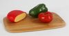 Bambus Schneidebrettchen Küchen Zerkleinern Kochen Hacken Gemüse Obst Fleisch Bild 2