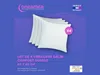 DREAMEA - TORIVIA Kopfkissen Stoff Weiß - B 60 cm x H 15 cm x L 60 cm Bild 4
