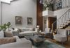 Casa Padrino Luxus Sofa Grau / Messing 240 cm - Wohnzimmer & Hotel Interior Bild 3