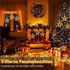 Elegear LED-Lichterkette 160cm Lichterkette für fenster Weihnachtsdeko, mit 8 Modi Timer Haken, 30-flammig, led lichterkette weihnachten für außen & innen, Batteriebetrieben Bild 3