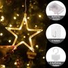 Elegear LED-Lichterkette 160cm Lichterkette für fenster Weihnachtsdeko, mit 8 Modi Timer Haken, 30-flammig, led lichterkette weihnachten für außen & innen, Batteriebetrieben Bild 2