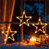 Elegear LED-Lichterkette 160cm Lichterkette für fenster Weihnachtsdeko, mit 8 Modi Timer Haken, 30-flammig, led lichterkette weihnachten für außen & innen, Batteriebetrieben Bild 5