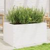 vidaXL Pflanzkübel Weiß 90x60x45,5 cm Massivholz Kiefer 847279 Bild 3