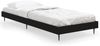 vidaXL Bettgestell Schwarz 75x190 cm Holzwerkstoff 832310 Bild 2