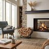 Relaxdays Kaminholzregal halbrund Bild 3
