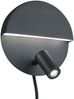 Wandleuchte Jugendzimmerleuchte Lampe LED 6W 2,3 W mit Schalter MARIO schwarz Bild 2