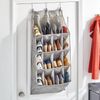 Hängeregal mDesign hängendes Schuhregal Türregal Beige-Grau 16 Fächer Bild 2