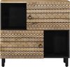 Sideboard, Kommode 80x33,5x75 cm Raues Mangoholz Bild 3