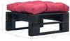 vidaXL Garten-Ottomane Paletten mit Kissen in Rot Holz Schwarz 277409 Bild 3