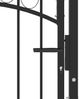 vidaXL Zauntor EMMEN mit Bogenabschluss Stahl 100 x 98,5 cm Schwarz 146369 Bild 3