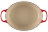 Le Creuset Bräter 'Signature' , Gusseisen , Oval, für alle Herdarten und Induktion geeignet, Kirschrot, 27,0 cm Bild 3