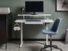 Schreibtisch elektrisch höhenverstellbar WILBANKS Weiß 120 cm 60 cm mit USB-Anschluss Bild 3