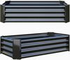 VERFARM Hochbeet-Set aus Verzinktem Metall 120x60x30 cm Schwarz Bild 4