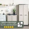 GarPet Garten-Geräteschrank Gartenschrank Wetterfest Outdoor Kunststoff Schrank Balkonschrank Bild 4